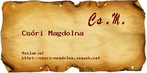 Csóri Magdolna névjegykártya
