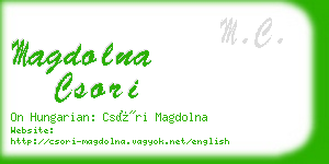 magdolna csori business card